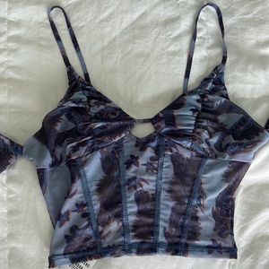 Urban Outfitters corset top with sleeves